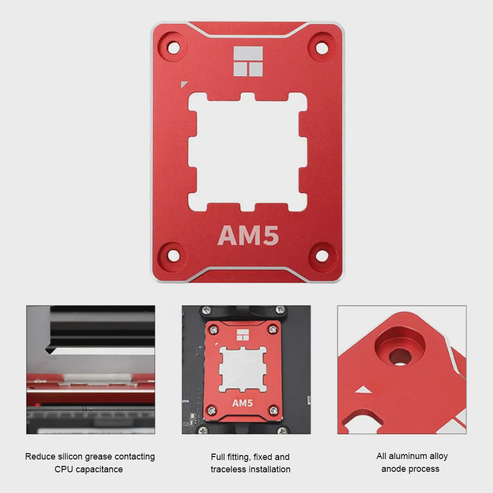 Thermalright AMD-ASF рама для коррекции изгиба процессора CNC алюминиевый сплав AM5 рама для коррекции изгиба процессора защита рамы для AMD RYZEN 7000 (art.: 3920bf299f72c)-4