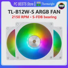 Thermalright TL-B12W-S 120mm 5V 3pin ARGB Высокопроизводительный вентилятор высокого давления воздуха 2150 об/мин с ШИМ трехмерным динамическим балансом
