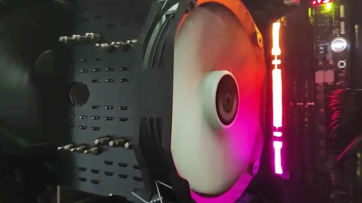 Вращение вентилятора Thermalright TY 147A с максимальными оборотами 1265rpm