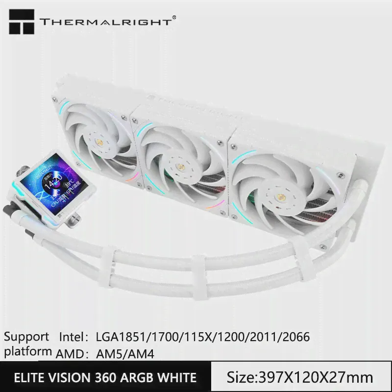 Thermalright ELITE VISION 360 ARGB все-в-одном радиатор для водяного охлаждения, 2,73 дюймаСделай саммагнитный IPS ЖК-экран (art.: 3920c9a0926d4)-3