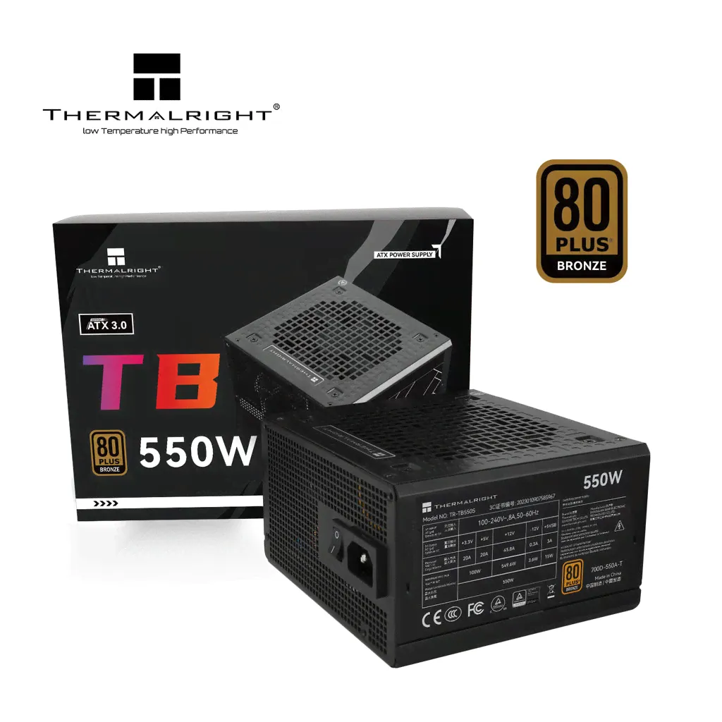 550W Thermalright TB-550S Bronze Non-Modular PSU