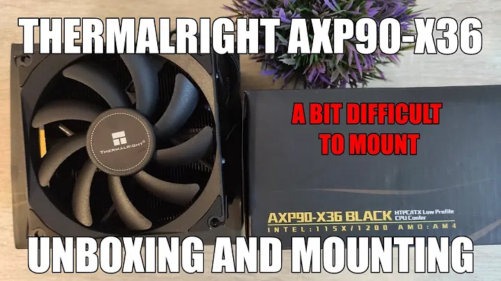 Thermalright AXP90-X36 Распаковка и монтаж AM4 | SFF-совместимый кулер