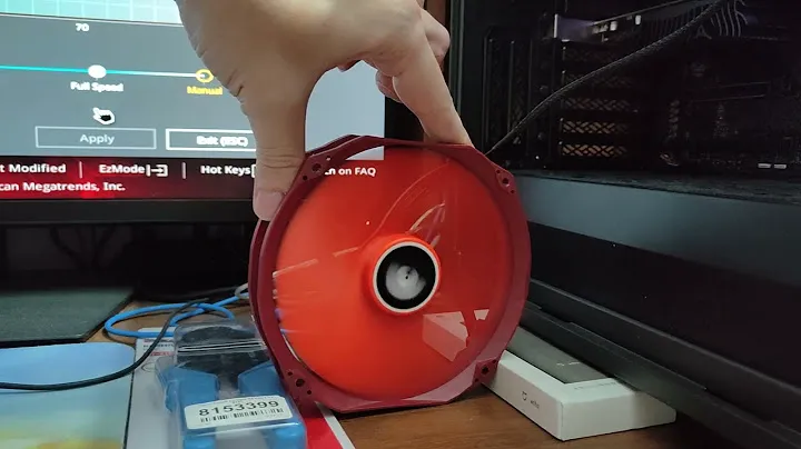 Видео работы вентилятора Thermalright TY 143 с максимальной скоростью вращения крыльчатки 2500 rpm