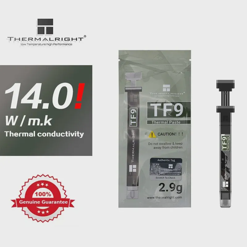 Thermalright TF9 термопаста для процессора термопаста для компьютера ноутбук видеокарта охлаждающий графический процессор силикон TF9 2,9 г со скребком-0