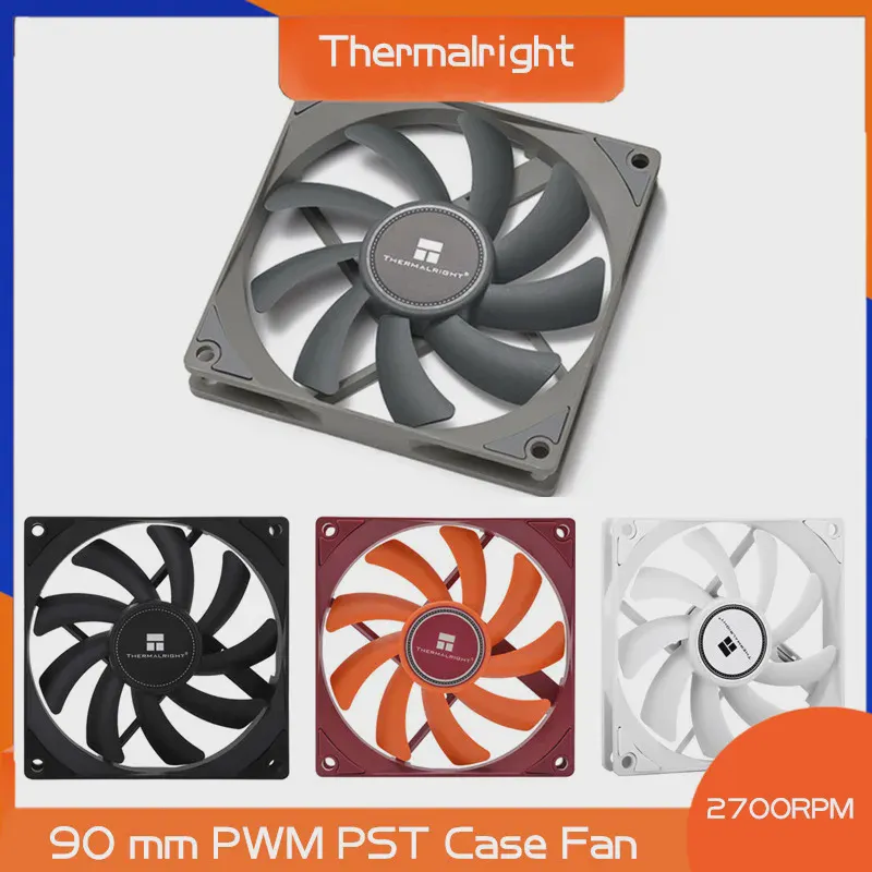 Thermalright TL-9015 ШИМ-Бесшумный Охлаждающий Вентилятор, 15 мм Тонкий Вентилятор 4PIN Cooler Master Радиатор процессора 2700 об/мин 92x92x15 мм-0