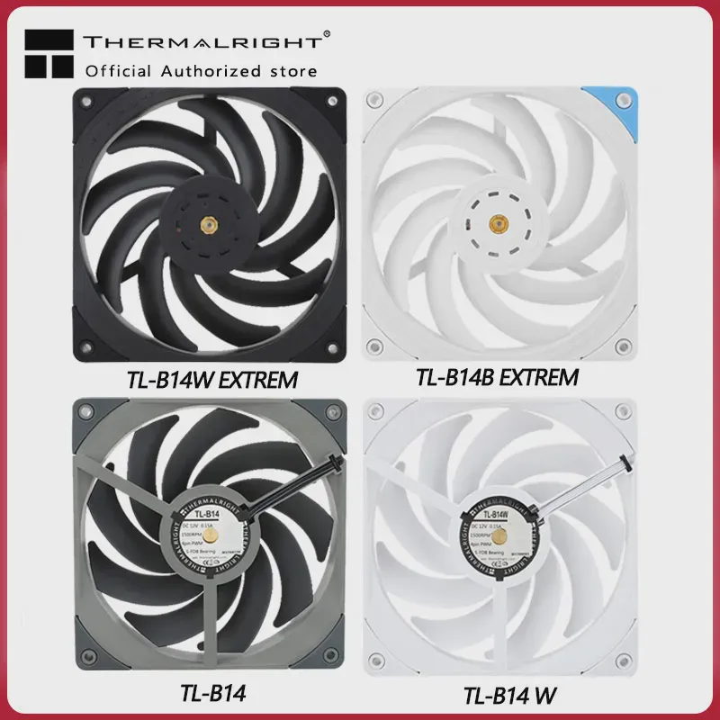 Thermalright TL-B14B EXTREM/TL-B14W/TL-B14 140 мм Вентилятор Корпуса Компьютера 2000 об/мин 4PIN PWM Высокопроизводительный Бесшумный Вентилятор Кулера