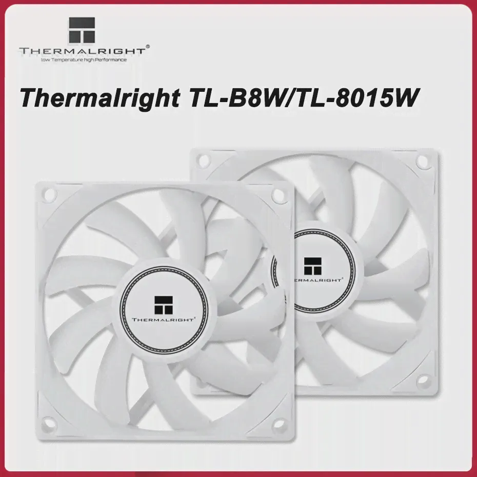 Thermalright TL-B8W/TL-8015W Белый 80 мм тонкий компьютер вентилятор 4PIN PWM S-FDB V2 Подшипник тихий кулер вентилятор