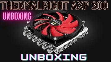 thermalright axp 200 cpu cooler unboxing آنباکس کولر ترمالرایت