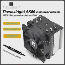 Тепловая труба Thermalright AK90 5, кулер ЦП 92 мм, вентилятор PWM 125 мм, высокий башенный мини-радиатор для intel LGA1700 115X 1200 AMD AM4 (art.: 3920bc004eff6)