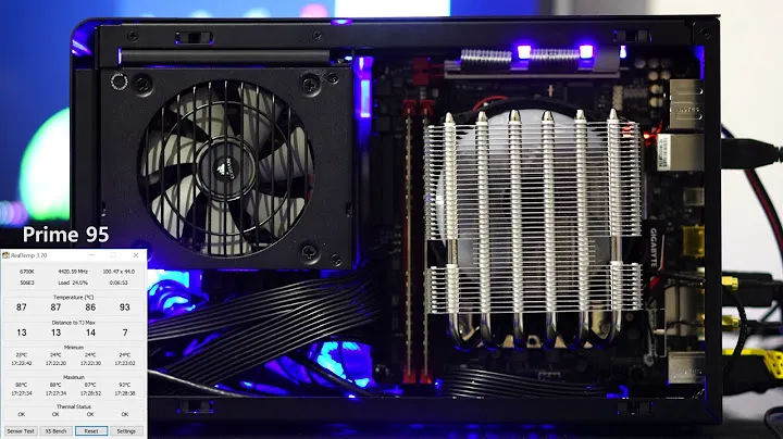 Thermalright AXP-100H muscle with TY-100 fan in dan a4-sfx case