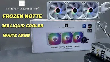 Thermalright Frozen Notte 360 White ARGB Liquid Cooler unbox install test